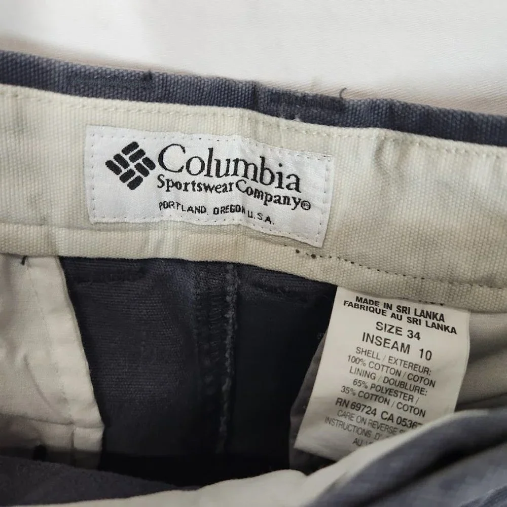 Columbia Men's Washed Out Shorts in India Ink Size 34‎ Waist
